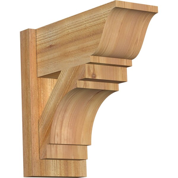 Ekena Millwork Merced Rough Sawn Traditional Outlooker, Western Red Cedar, 8"W x 18"D x 18"H OUT08X18X18MRC01RWR - main